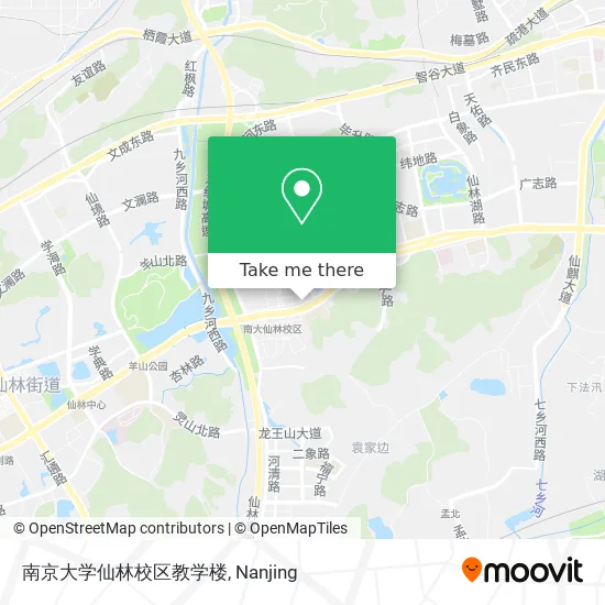 南京大学仙林校区教学楼 map