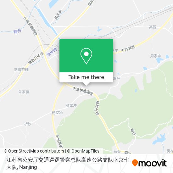 江苏省公安厅交通巡逻警察总队高速公路支队南京七大队 map