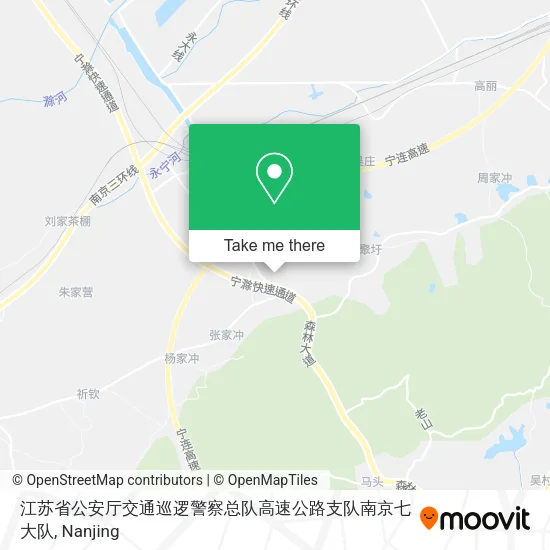 江苏省公安厅交通巡逻警察总队高速公路支队南京七大队 map
