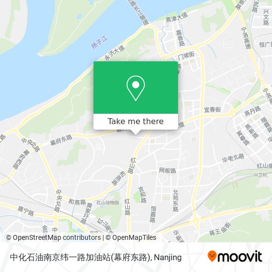 中化石油南京纬一路加油站(幕府东路) map