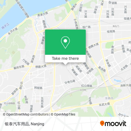 银泰汽车用品 map