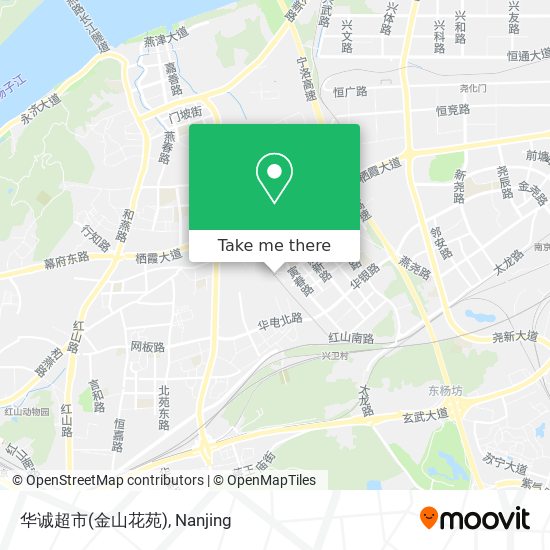 华诚超市(金山花苑) map