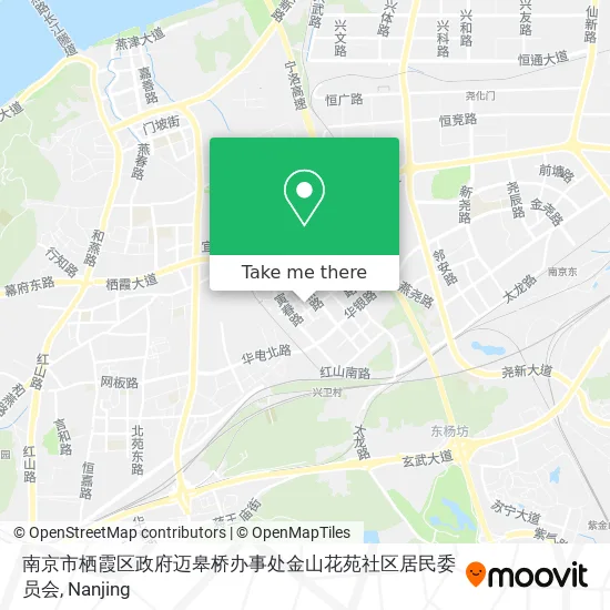 南京市栖霞区政府迈皋桥办事处金山花苑社区居民委员会 map