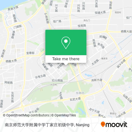 南京师范大学附属中学丁家庄初级中学 map