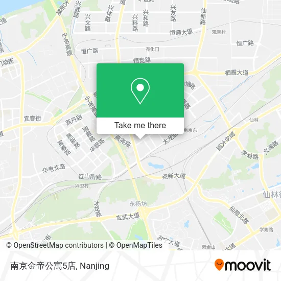 南京金帝公寓5店 map