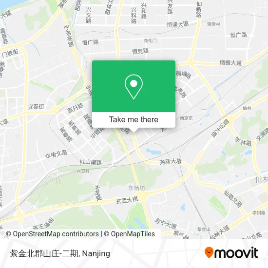 紫金北郡山庄-二期 map