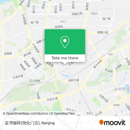 蓝湾咖啡(尧化门店) map