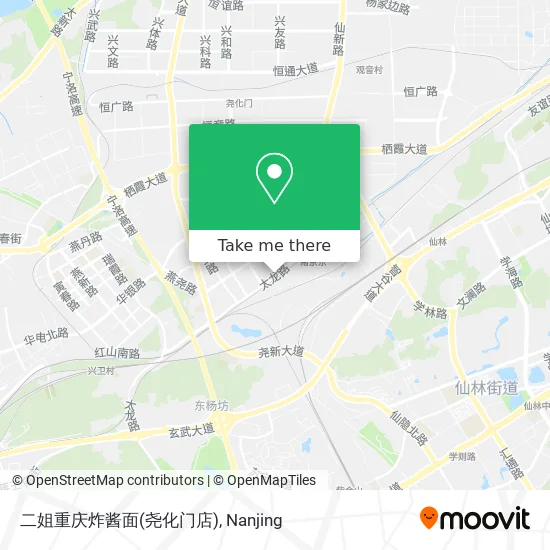 二姐重庆炸酱面(尧化门店) map