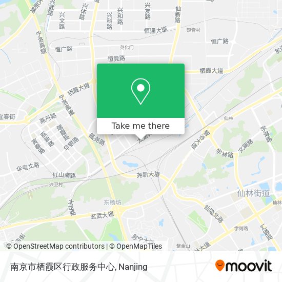 南京市栖霞区行政服务中心 map