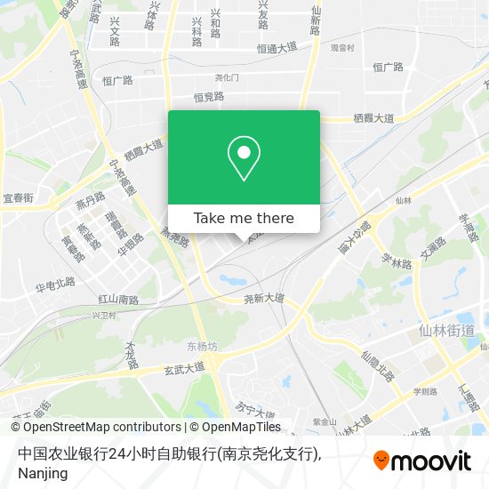 中国农业银行24小时自助银行(南京尧化支行) map