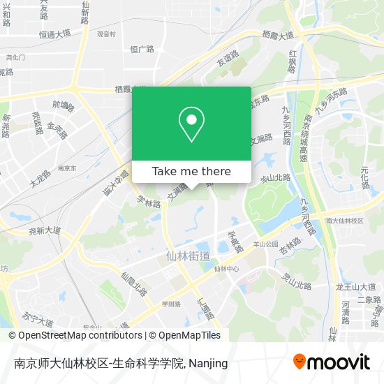 南京师大仙林校区-生命科学学院 map