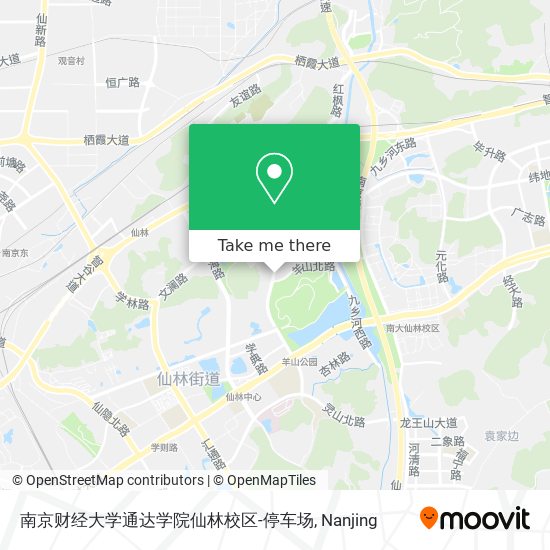 南京财经大学通达学院仙林校区-停车场 map