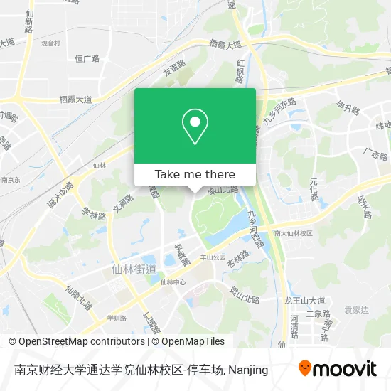 南京财经大学通达学院仙林校区-停车场 map