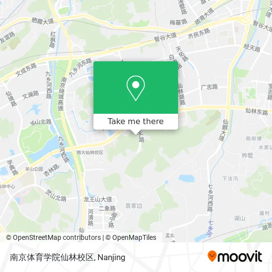 南京体育学院仙林校区 map