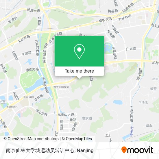 南京仙林大学城运动员转训中心 map