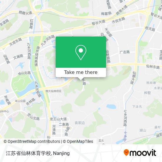 江苏省仙林体育学校 map