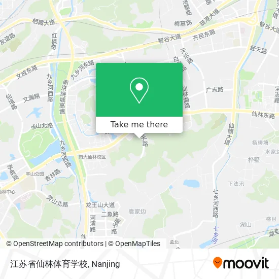 江苏省仙林体育学校 map