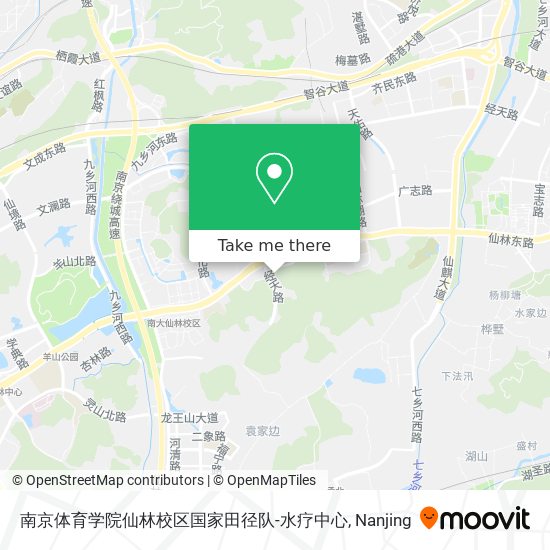 南京体育学院仙林校区国家田径队-水疗中心 map