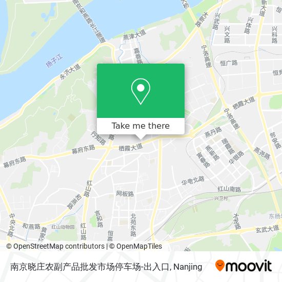 南京晓庄农副产品批发市场停车场-出入口 map