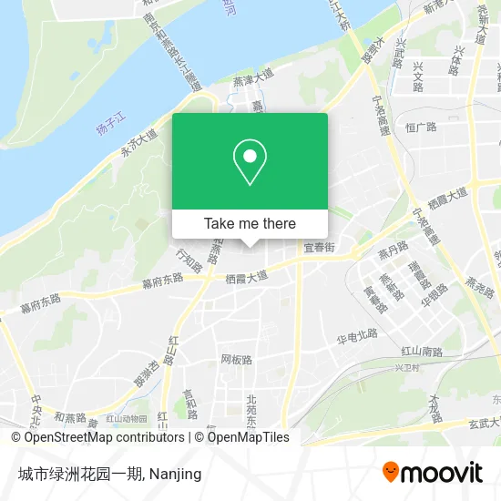 城市绿洲花园一期 map