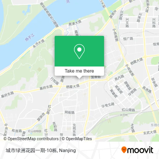 城市绿洲花园一期-10栋 map