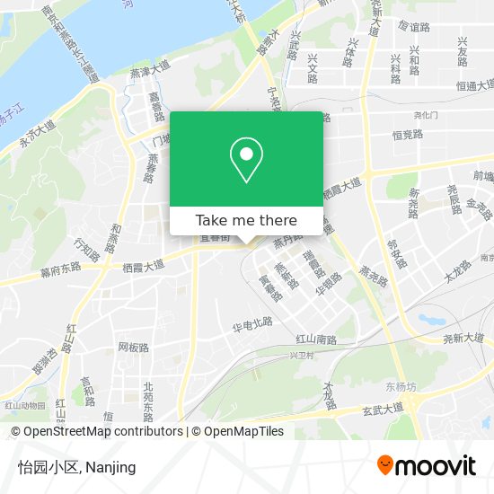 怡园小区 map
