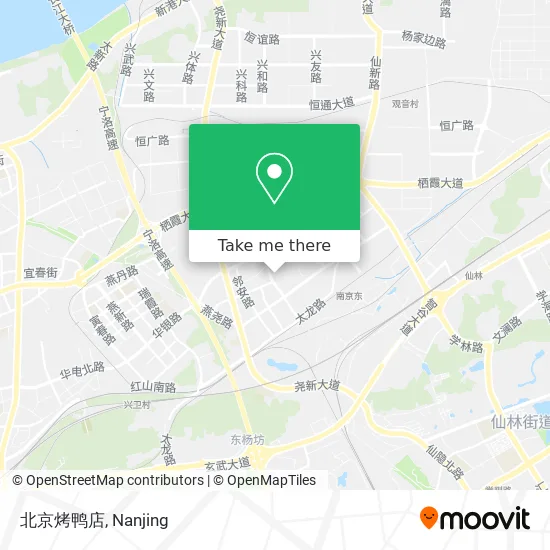 北京烤鸭店 map