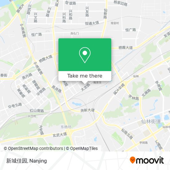 新城佳园 map