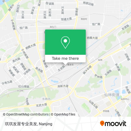 琪琪发屋专业美发 map
