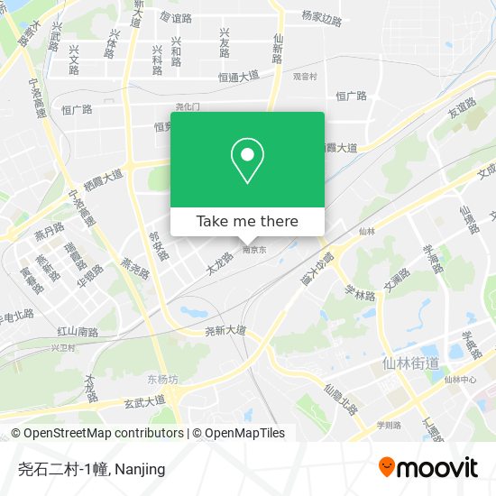 尧石二村-1幢 map