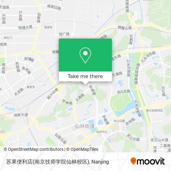 苏果便利店(南京技师学院仙林校区) map