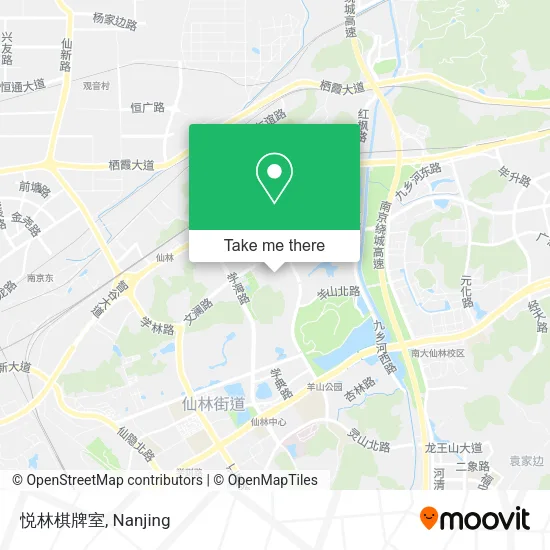 悦林棋牌室 map