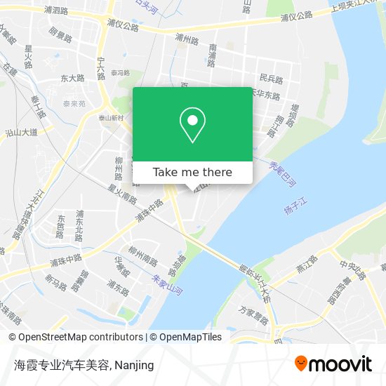 海霞专业汽车美容 map