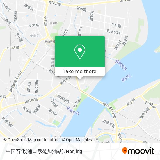 中国石化(浦口示范加油站) map