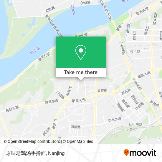 原味老鸡汤手擀面 map