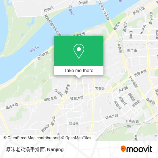 原味老鸡汤手擀面 map