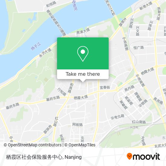 栖霞区社会保险服务中心 map