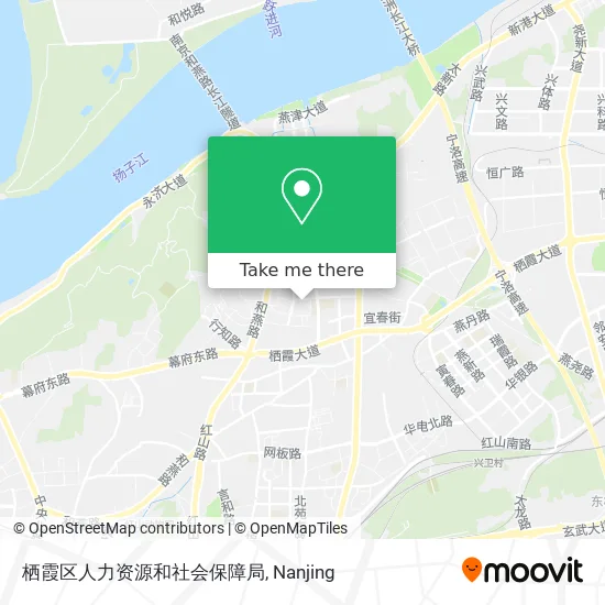 栖霞区人力资源和社会保障局 map