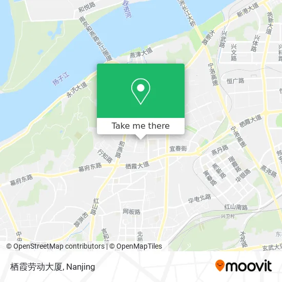 栖霞劳动大厦 map