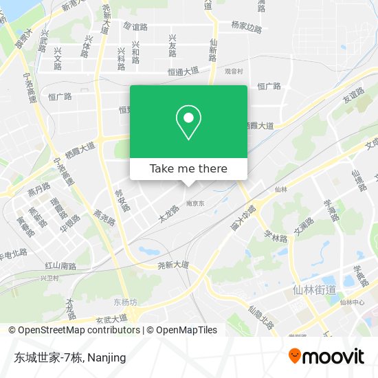 东城世家-7栋 map
