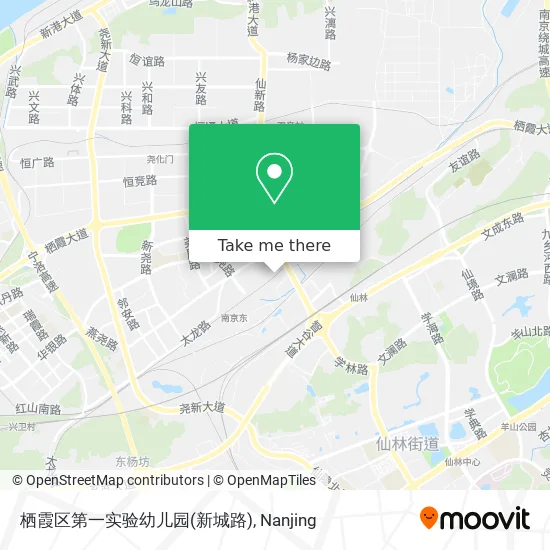 栖霞区第一实验幼儿园(新城路) map