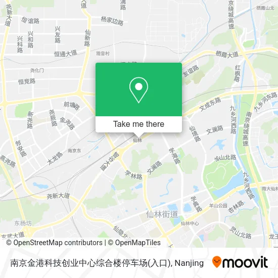 南京金港科技创业中心综合楼停车场(入口) map