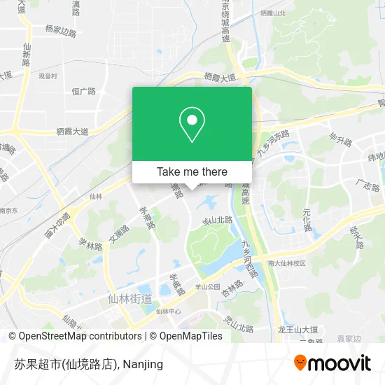 苏果超市(仙境路店) map
