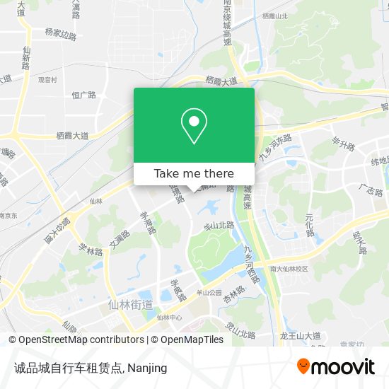 诚品城自行车租赁点 map