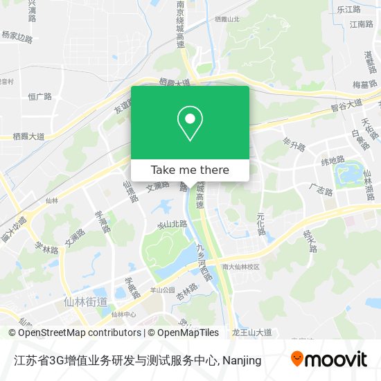 江苏省3G增值业务研发与测试服务中心 map