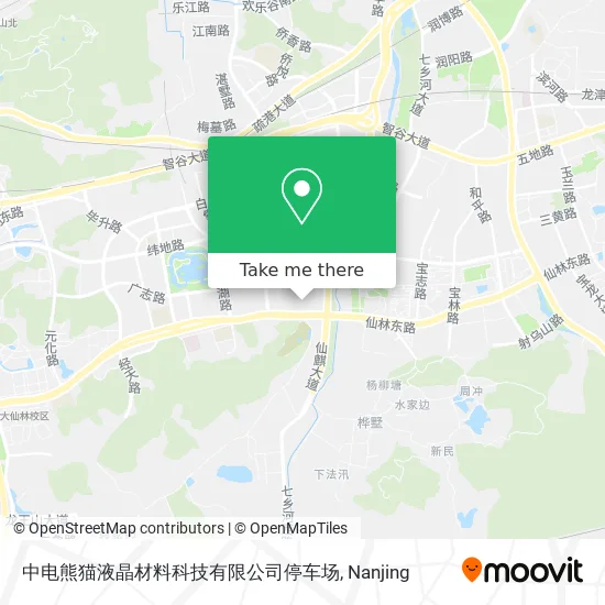 中电熊猫液晶材料科技有限公司停车场 map