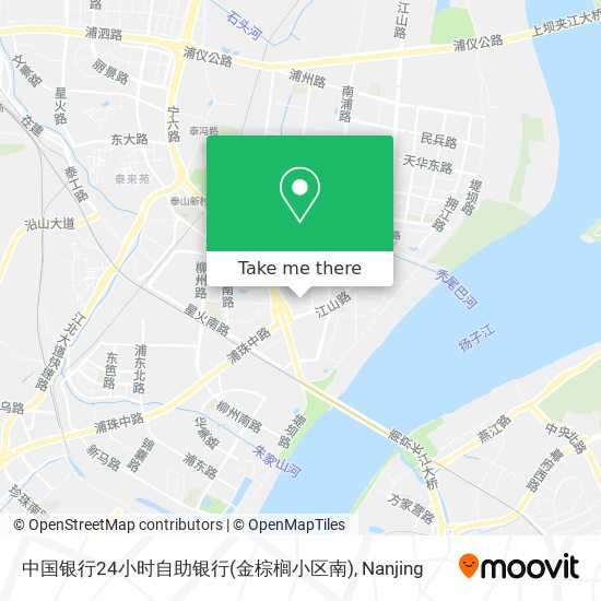 中国银行24小时自助银行(金棕榈小区南) map