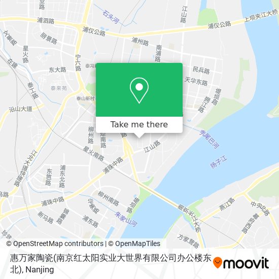惠万家陶瓷(南京红太阳实业大世界有限公司办公楼东北) map