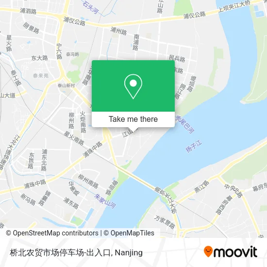 桥北农贸市场停车场-出入口 map