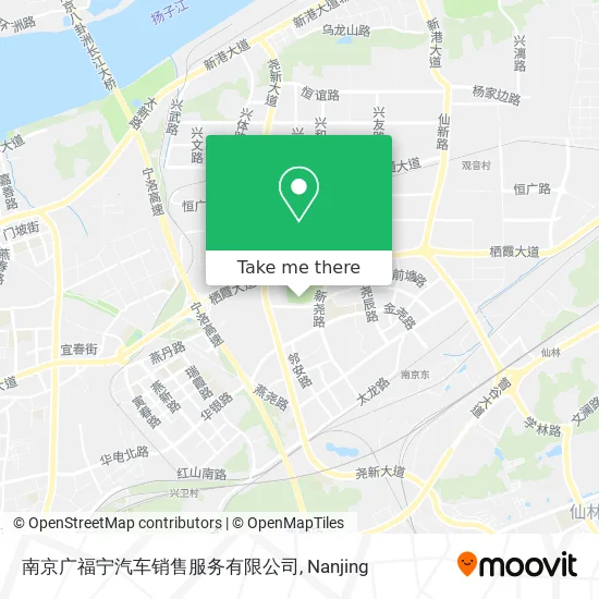 南京广福宁汽车销售服务有限公司 map